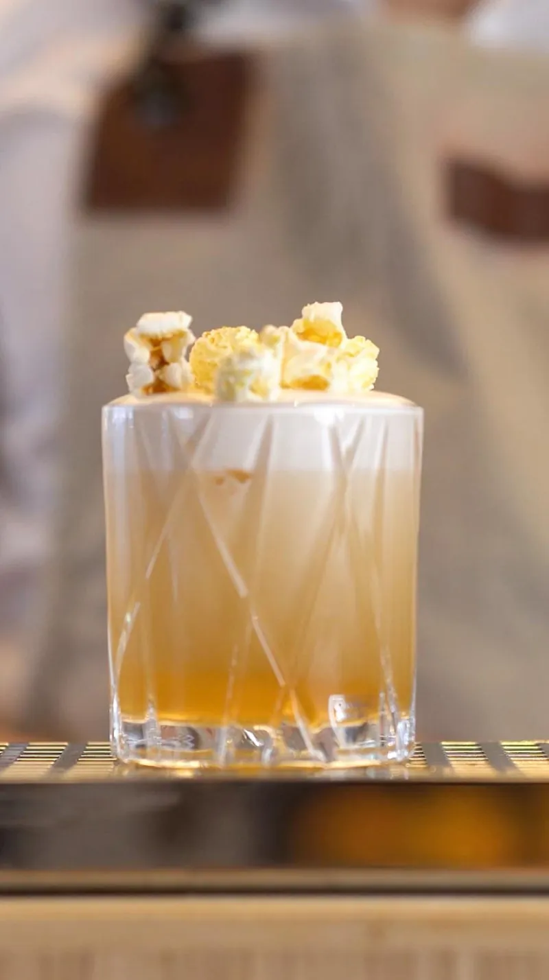 Popcorn Whiskey Sour